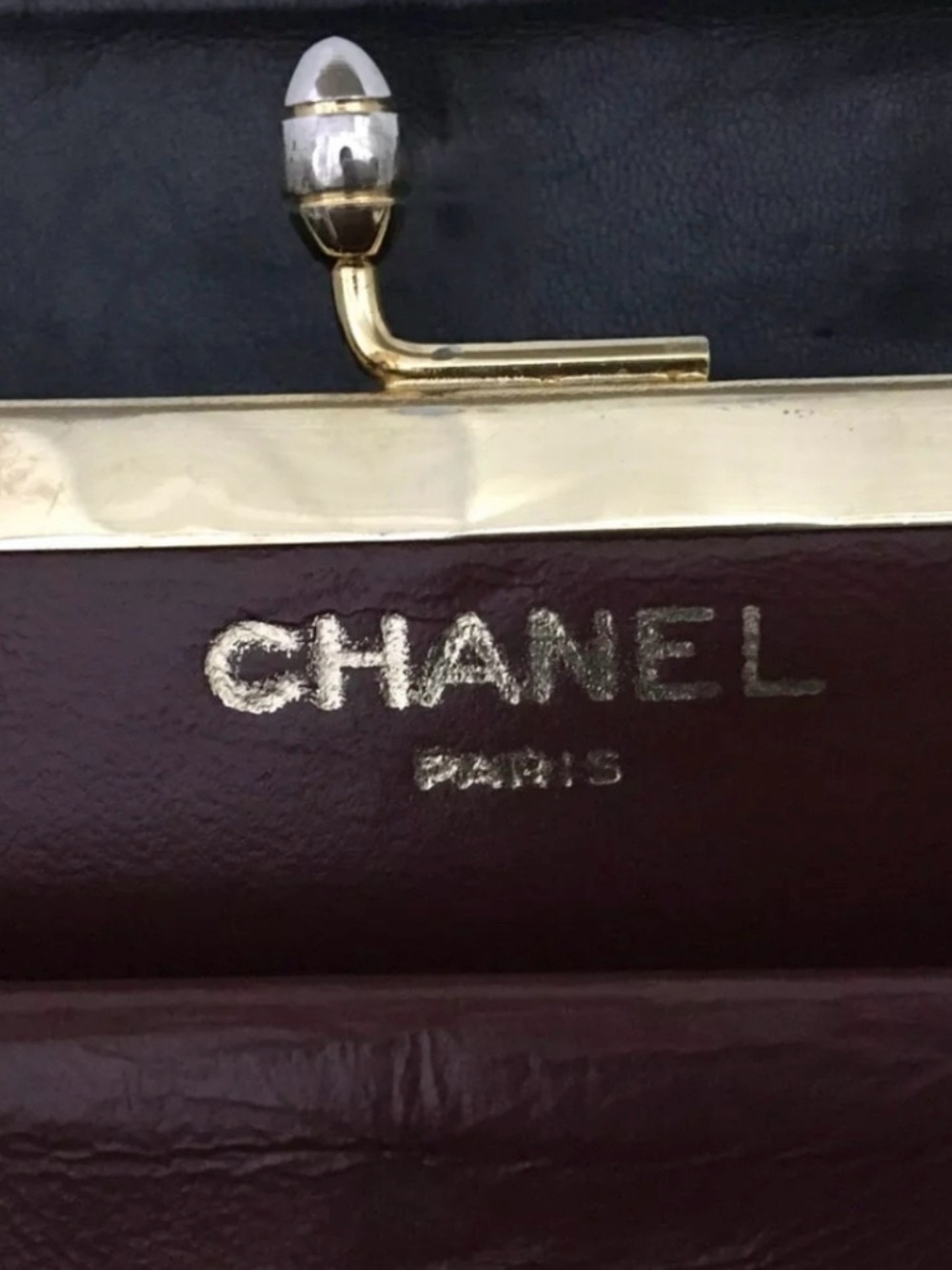 Chanel Matelasse Dark Navy VINTAGE AUTHENTIC with COA - Picture 13 of 15